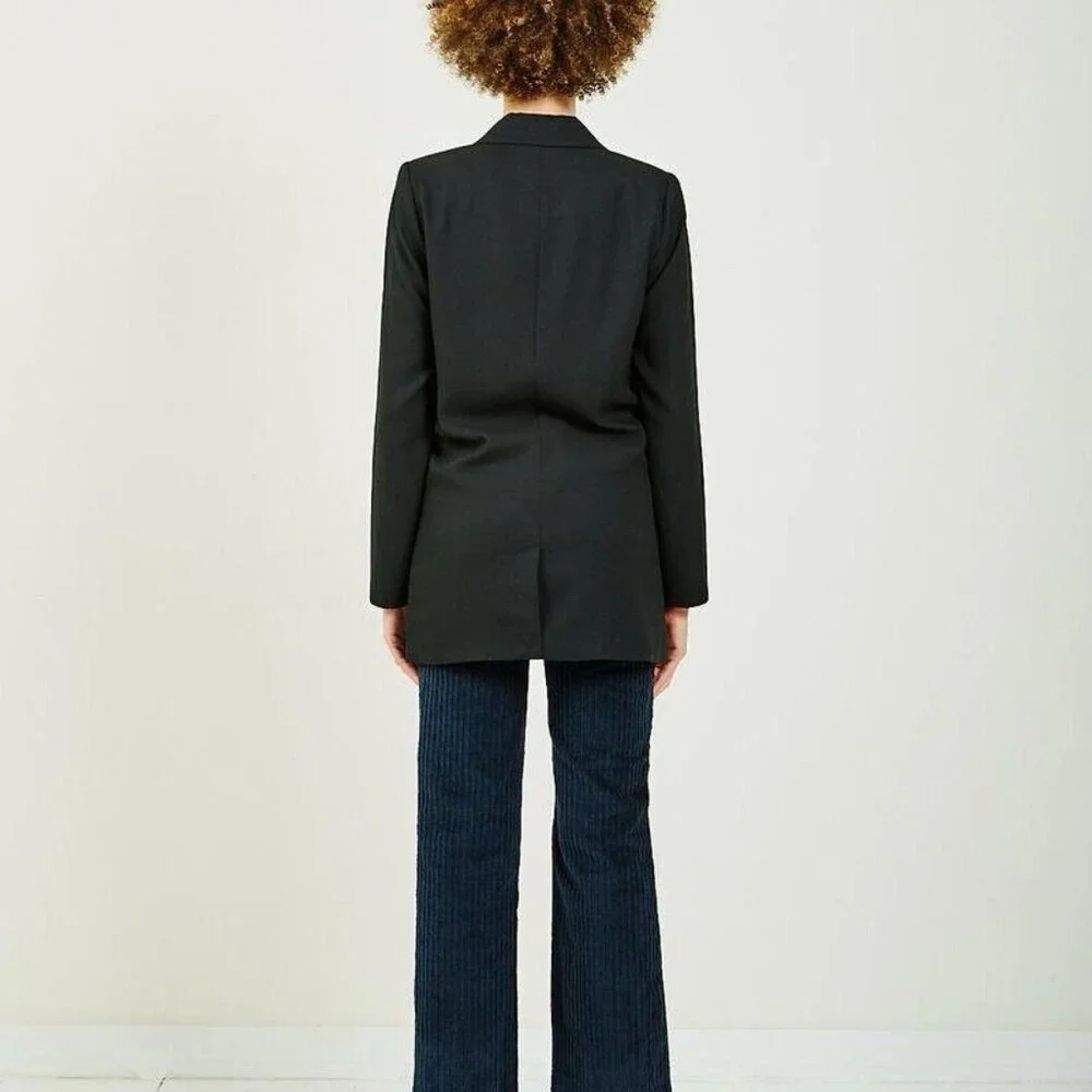 Women’s JUST FEMALE Benita‎ Blazer Black Size Small S Style 12030 - Picture 2 of 10